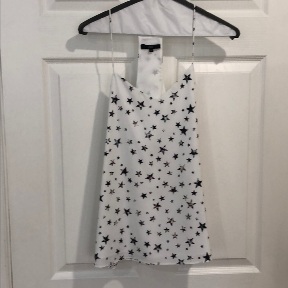 Tibi Star Print Racerback Camisole